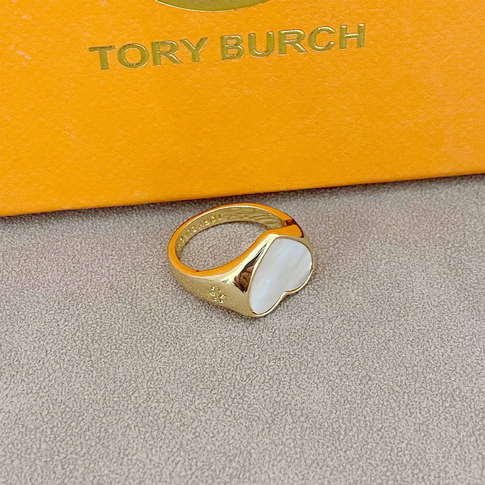 Tory Burch Heart Ring with Shell Inlay Style - Picture 4 of 6